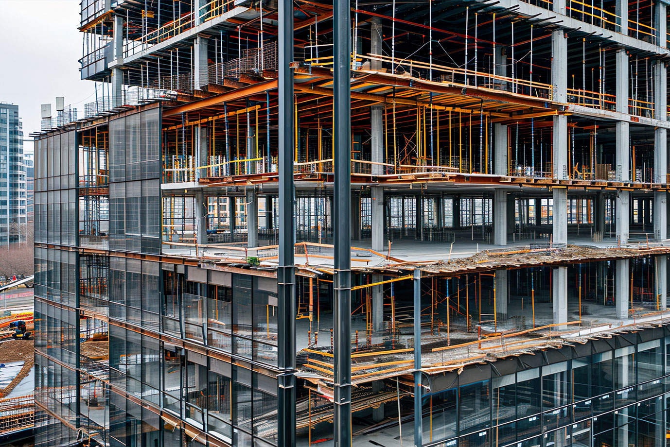 建設現場でのクリーニング工事